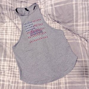 Adidas High-Neck Racerback Tank Size Small